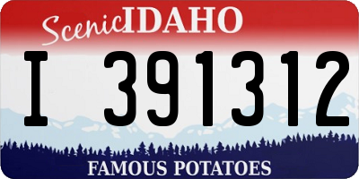 ID license plate I391312