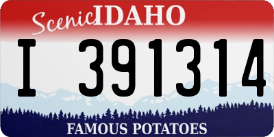 ID license plate I391314