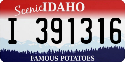 ID license plate I391316