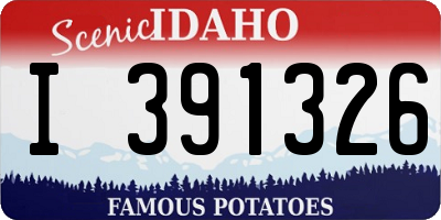ID license plate I391326