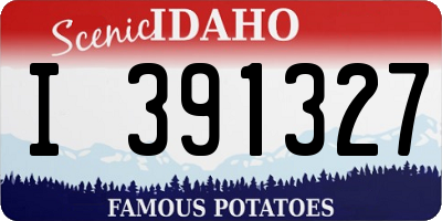 ID license plate I391327