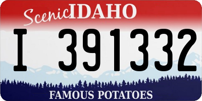 ID license plate I391332