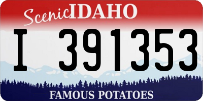 ID license plate I391353