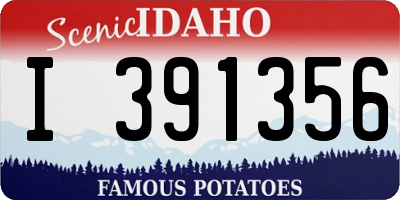 ID license plate I391356