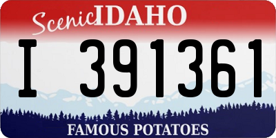 ID license plate I391361