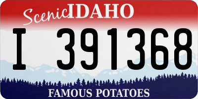 ID license plate I391368