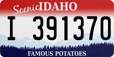 ID license plate I391370