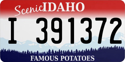 ID license plate I391372