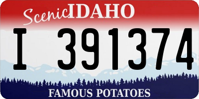 ID license plate I391374