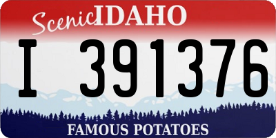 ID license plate I391376