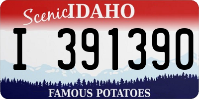 ID license plate I391390