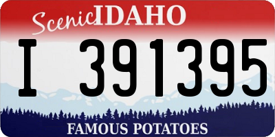 ID license plate I391395
