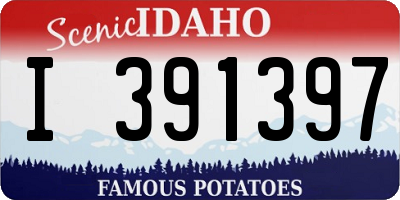 ID license plate I391397