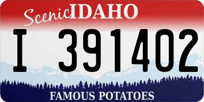 ID license plate I391402