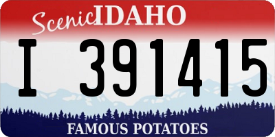 ID license plate I391415