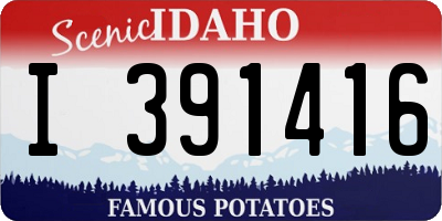 ID license plate I391416
