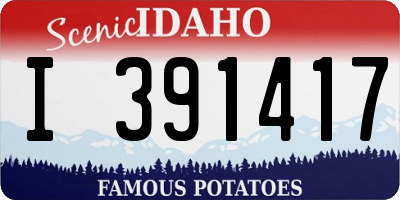 ID license plate I391417