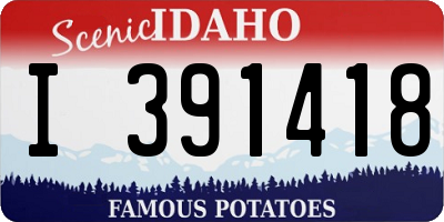 ID license plate I391418