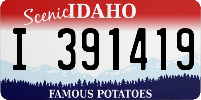ID license plate I391419