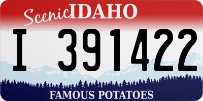 ID license plate I391422