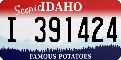 ID license plate I391424
