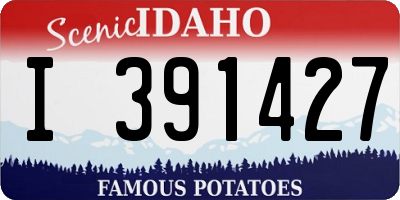 ID license plate I391427