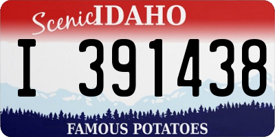 ID license plate I391438