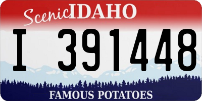 ID license plate I391448