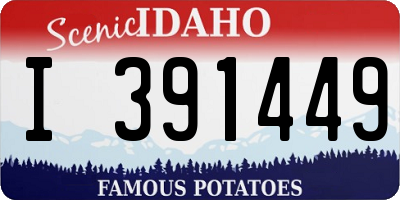 ID license plate I391449