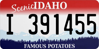 ID license plate I391455
