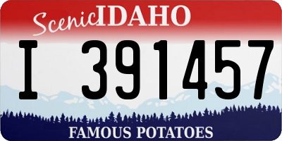 ID license plate I391457