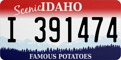 ID license plate I391474