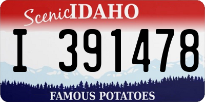 ID license plate I391478