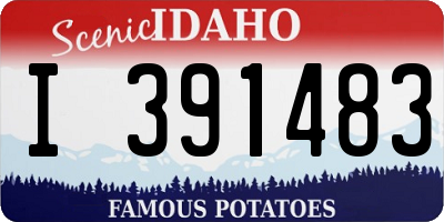 ID license plate I391483