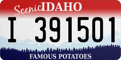 ID license plate I391501
