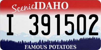 ID license plate I391502