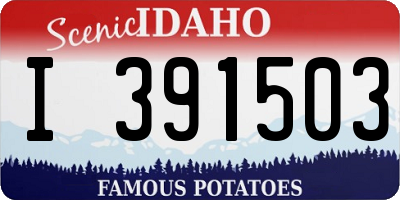 ID license plate I391503