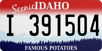 ID license plate I391504