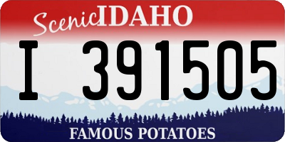 ID license plate I391505