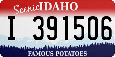 ID license plate I391506