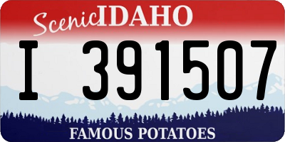 ID license plate I391507