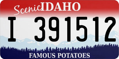 ID license plate I391512