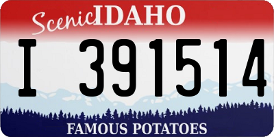 ID license plate I391514