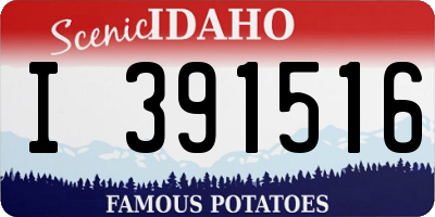 ID license plate I391516