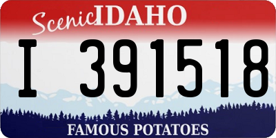 ID license plate I391518