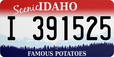 ID license plate I391525