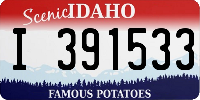 ID license plate I391533