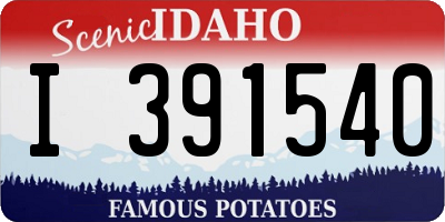 ID license plate I391540