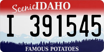ID license plate I391545