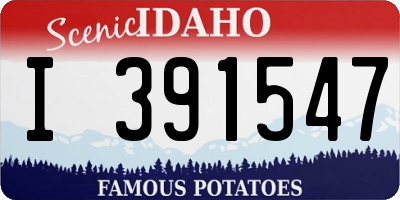 ID license plate I391547
